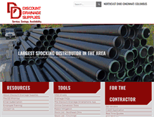 Tablet Screenshot of discountdrainage.com